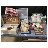 Household Light Bulbs, DVDs, Glass Shades, Linens