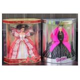 Happy Holidays Barbie Dolls from 1995, 1997