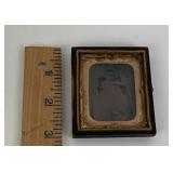 Tintype Photograph Of A Child In Frame