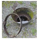 Cast Iron Cauldron With Metal Stand