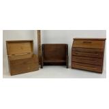 Wooden Miniature Chest, Trunk, Bench
