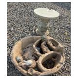 Concrete Fountain w/ Base