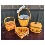 Longaberger Baskets With Inserts, Liners