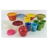 Vintage Tuperware Collection Cups, Bowls, lids &