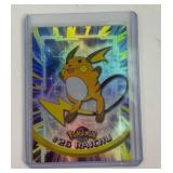 Pokemon Vintage Topps Holographic Raichu Card