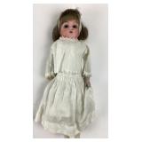 Antique German Bisque Leather Body Doll