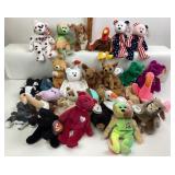 Ty Beanie Babies: Patriotic, Angel Bear, Cats, Dog