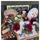 Apple-Themed Decor, Floral Arrangements, Corelle D