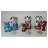 Funko Soda Limited Ed. Sulley, Spiderman, Rudolph