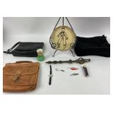 Nine West Handbag, Leather Bag, Ceramic Plate, Dis