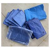 Blue Polyethylene Tarps in Multiple Sizes