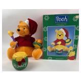 Telco Winnie The Pooh Animated Christmas Figure