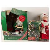 Holiday Creations Animated Santa, Mrs. Claus, Mr.