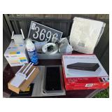 Electronics, GE LED Bulbs, Shower Curtain, DVD Pla