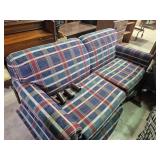 Plaid Couch 38 in. X 70 in.