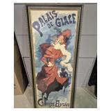Framed Artwork Is A Vintage Advertising Poster