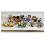 Ceramic, Glass, Metal Salt And Pepper Shakers