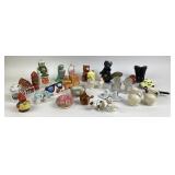 Ceramic, Porcelain, Glass Salt And Pepper Shakers
