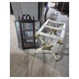 Wall Curio Cabinet Mirrored Back (20 in. X 6 in.