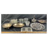 Glassware, Silver-Plated Serving Dishes, Tableware