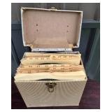 Capitol Record Case With 45 RPM Records