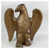 Gold-Toned Eagle Concrete Sculptural Decor Piece