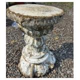 Distressed Concrete Pedestal Stand