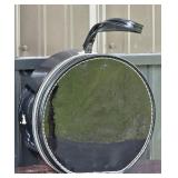 Black Patent Leather Hat Case
