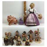 Goebel West Germany Figurines, Folk Burlap Doll