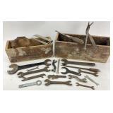 2 Vintage tool Boxes with Tools