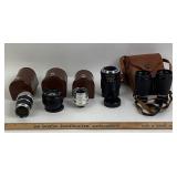 Voigtlander Camera Lenses, Binoculars, Leather Cas