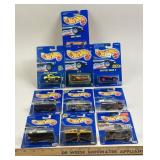 Hot Wheels Cars, Various Models, 90s Packaging