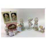 10 Vintage Precious Moments Figurines &