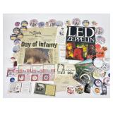 September 12, 2001 Newspaper, 9-11-01 Button Pins