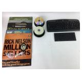 Vinyl Record Sleeves CDs, Keyboards