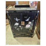 Mid Century Black Lawuer Chinese Chinoiserie