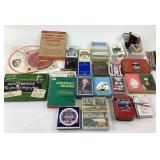 Playing Cards, Bridge Guides, Pens, Stamps