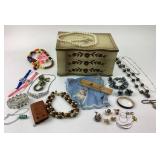Jewelry Box, Bracelets, Necklaces, Watches