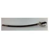 India Curved Etched Cavalry Sword Deg Tegh Fateh