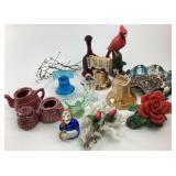 Decorative Glass, Ceramic Figures, Avon Items