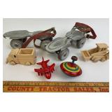 Marvel Skates, Tin Spinning Top, Wooden Vehicles