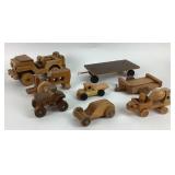 Handcrafted Wooden Toy Cars, Trucks,