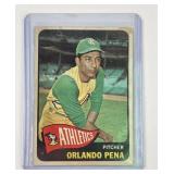 1965 Topps #311 Orlando Pena Athletics Baseball