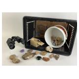 Binoculars, Rocks, Minerals, shopping basket