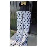 Polka Dot Canopy With Mouse Ears & Gold Bow