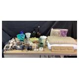 Household Items, Glassware, Blanket, Camera