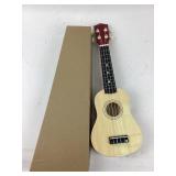 Wooden Ukulele With Red Back