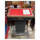 Smith and Wesson glass, wood display case