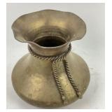 Brass Rope-Embellished Vessel