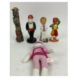 Figurines, Sock Monkey Plush, Totem Pole